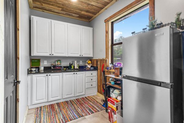 Interior, Kitchen, Recessed Lighting, Wooden Ceilings