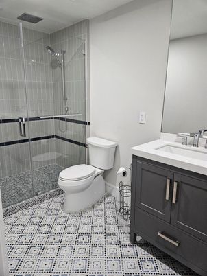Bathroom, Glass Shower, Interior