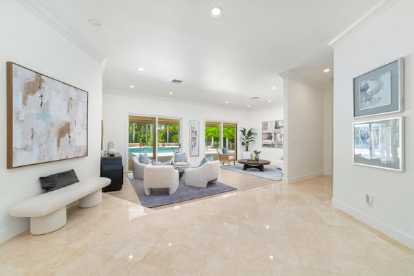 Interior, Living room, Recessed Lighting