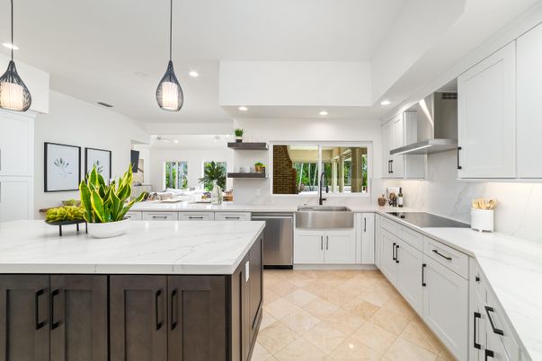 Interior, Kitchen, Pendant Lights, Recessed Lighting, Stainless Steel Appliances