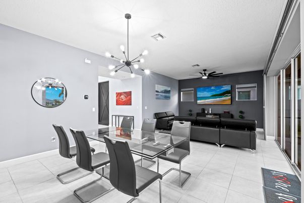 Dining room, Interior, Living room, Pendant Lights