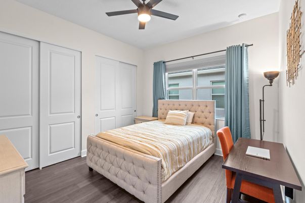 Bedroom, Interior, Wood Texture Flooring