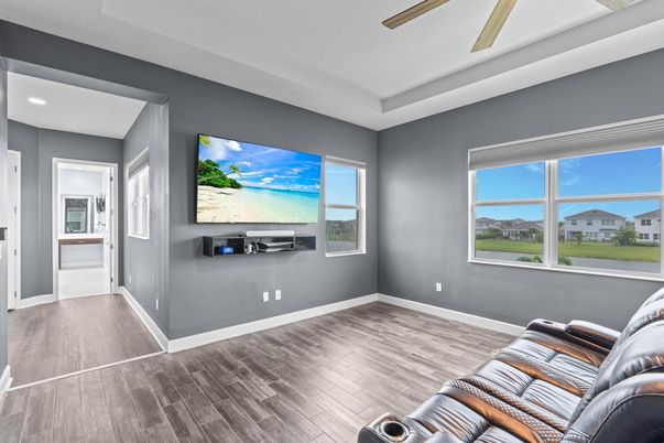 Interior, Recessed Lighting, Wood Texture Flooring