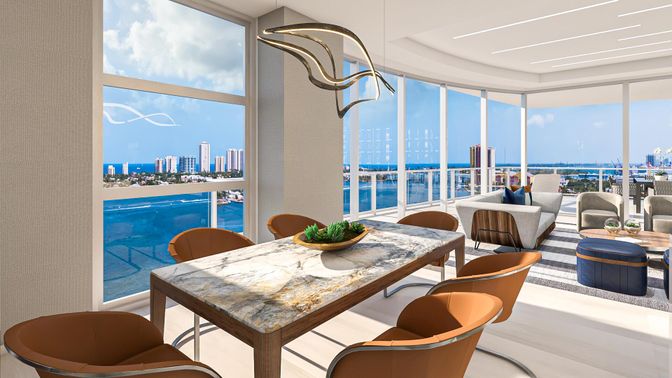 Dining room, Interior, Living room, Pendant Lights, Water