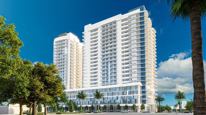 Exterior, Facade, Condo Building