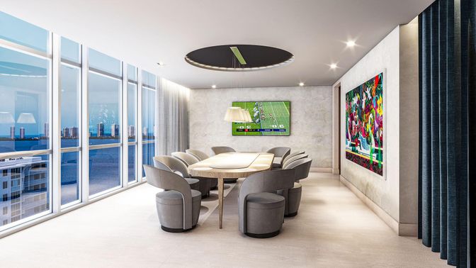 Dining room, Interior, Pendant Lights, Recessed Lighting