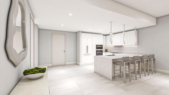 Interior, Kitchen, Pendant Lights, Recessed Lighting