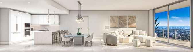 Dining room, Interior, Kitchen, Pendant Lights, Recessed Lighting, Water