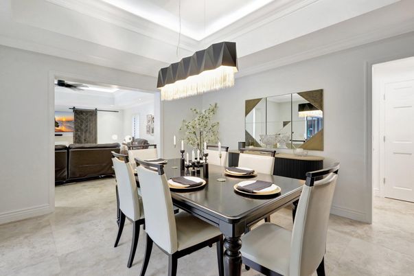 Chandelier, Dining room, Interior, Living room, Recessed Lighting