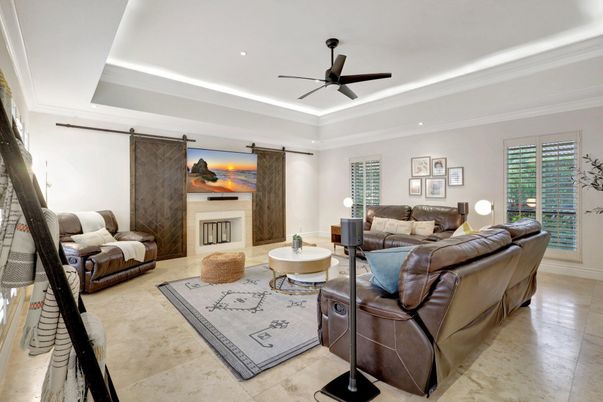 Interior, Living room, Recessed Lighting