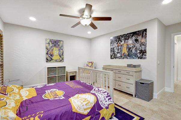 Bedroom, Interior, Recessed Lighting