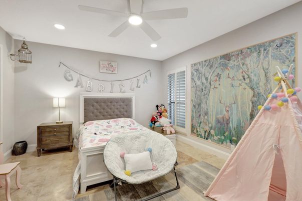 Bedroom, Interior, Recessed Lighting