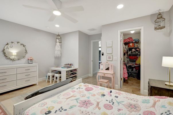 Bedroom, Interior, Recessed Lighting