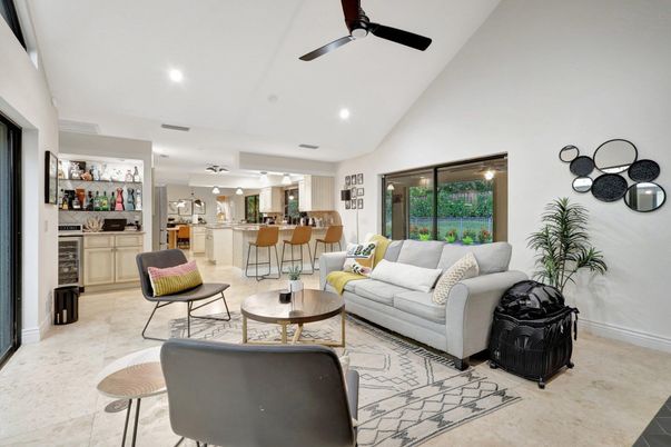 Interior, Kitchen, Living room, Recessed Lighting