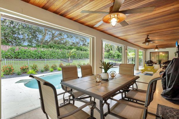 Interior, Pool, Sun Room, Wooden Ceilings