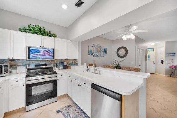 Interior, Kitchen, Recessed Lighting, Stainless Steel Appliances