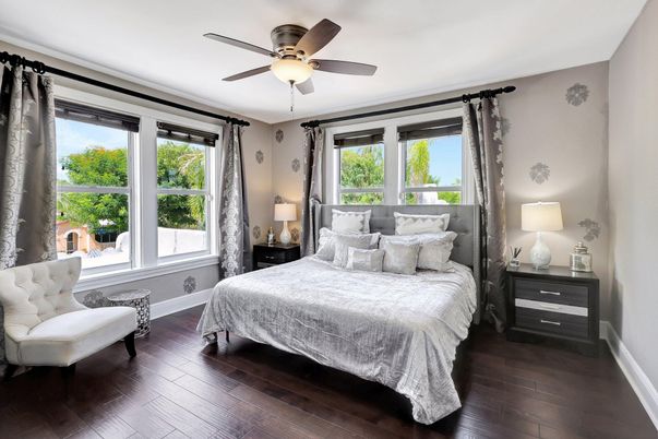 Bedroom, Interior, Wood Texture Flooring