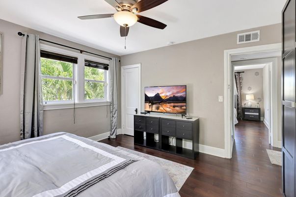 Bedroom, Interior, Wood Texture Flooring