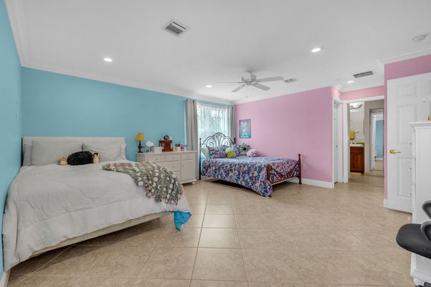 Bedroom, Interior, Recessed Lighting