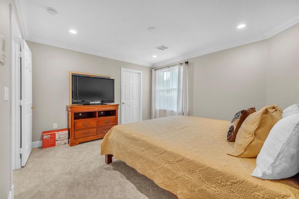 Bedroom, Interior, Recessed Lighting