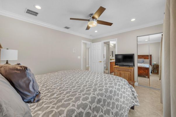 Bedroom, Interior, Recessed Lighting