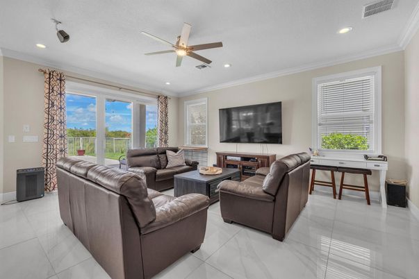 Interior, Living room, Recessed Lighting