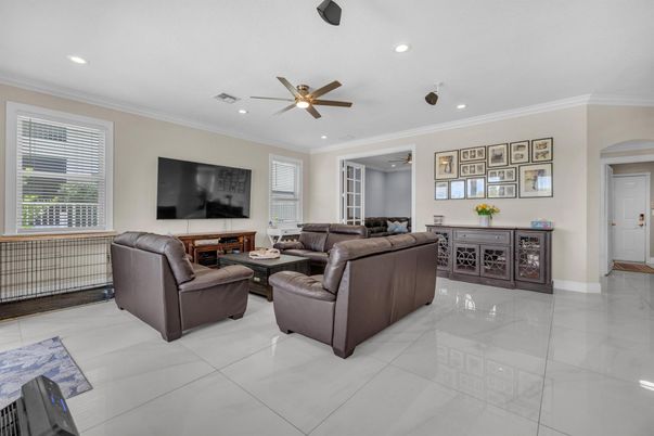 Interior, Living room, Recessed Lighting