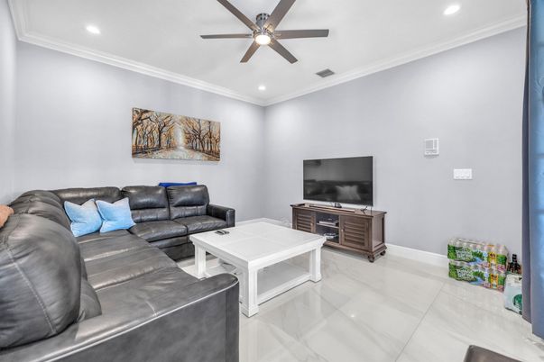 Interior, Living room, Recessed Lighting