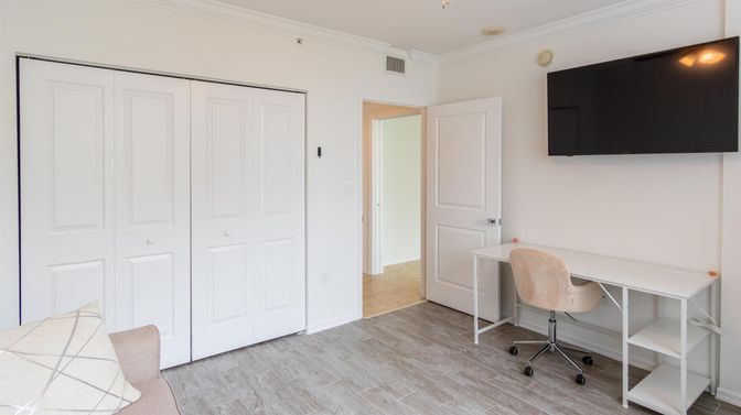 Home Office, Interior, Wood Texture Flooring