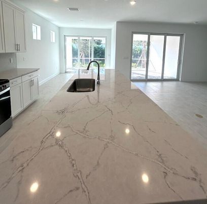 Interior, Kitchen, Marble, Recessed Lighting