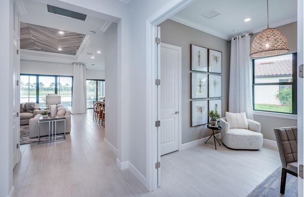 Interior, Living room, Pendant Lights, Recessed Lighting, Wooden Ceilings, Wood Texture Flooring