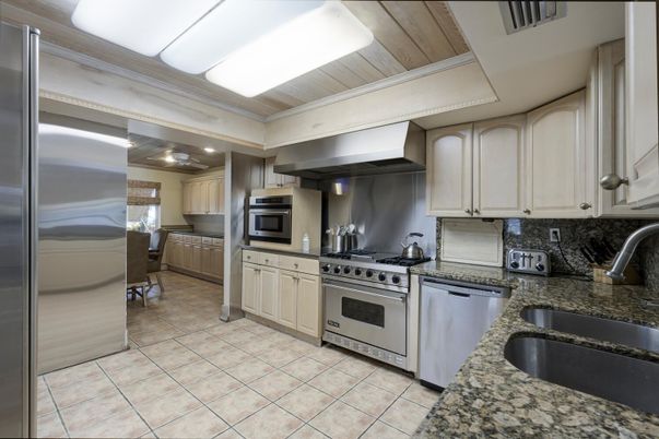 Interior, Kitchen, Stainless Steel Appliances, Wooden Ceilings