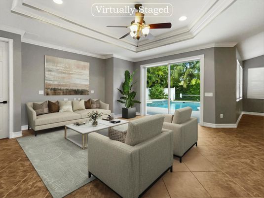 Interior, Living room, Recessed Lighting