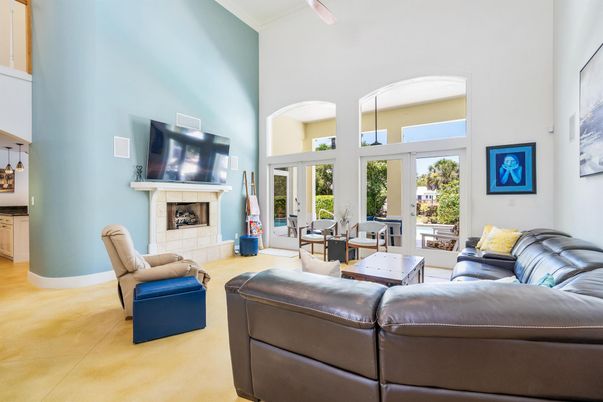 Dining room, Fireplace, Interior, Living room