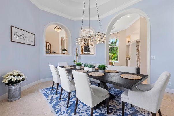 Chandelier, Dining room, Interior, Pendant Lights, Recessed Lighting