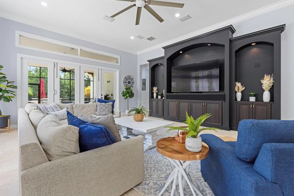 Interior, Living room, Recessed Lighting
