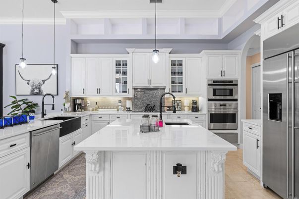 Interior, Kitchen, Pendant Lights, Stainless Steel Appliances
