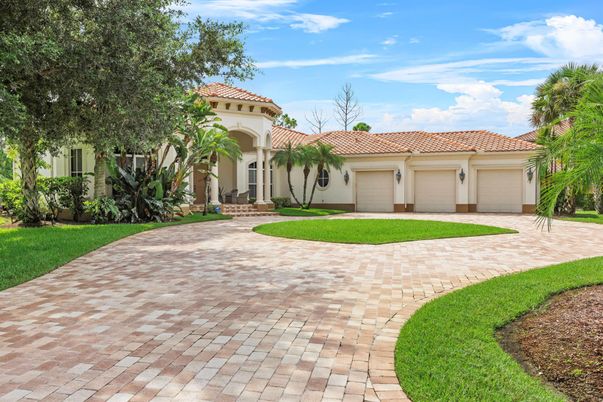 Attached, Backyard, Exterior, Facade, Mediterranean