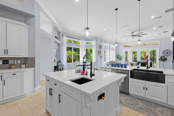 Interior, Kitchen, Pendant Lights, Recessed Lighting