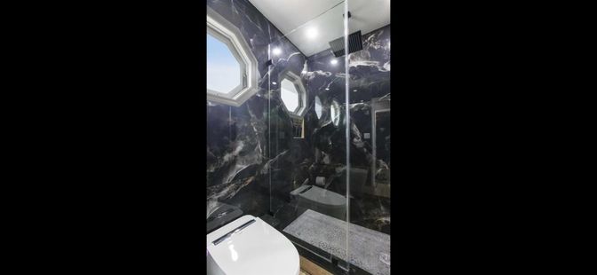 Bathroom, Glass Shower, Interior