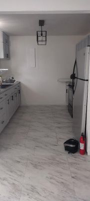 Interior, Kitchen, Marble, Pendant Lights
