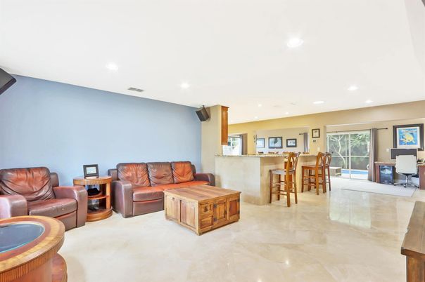 Interior, Living room, Recessed Lighting
