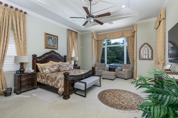 Bedroom, Interior, Recessed Lighting