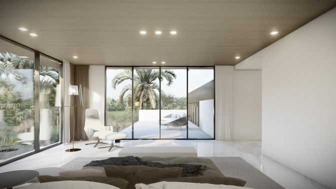 Interior, Living room, Recessed Lighting