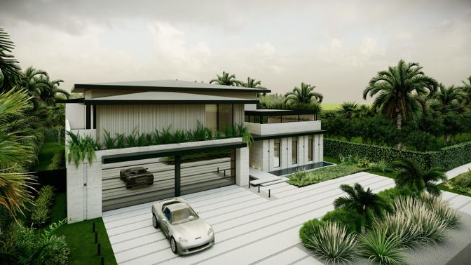 Exterior, Facade, Modern