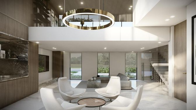 Interior, Marble, Pendant Lights, Recessed Lighting