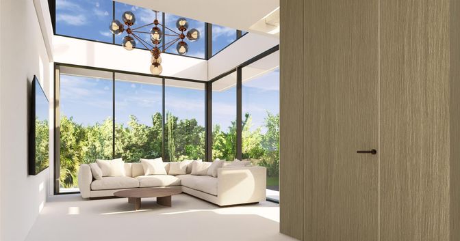 Interior, Living room, Pendant Lights, Sun Room