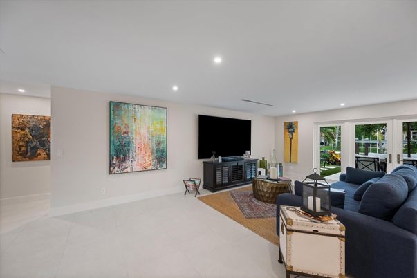 Interior, Living room, Recessed Lighting