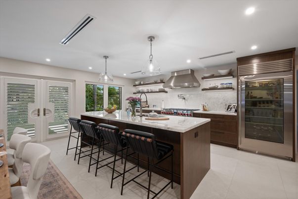 Interior, Kitchen, Pendant Lights, Recessed Lighting, Stainless Steel Appliances
