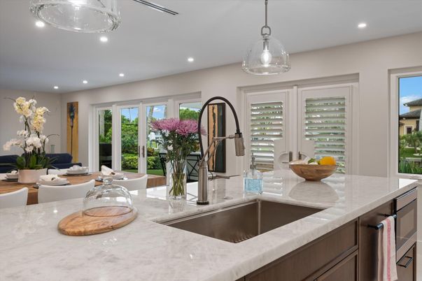 Interior, Kitchen, Pendant Lights, Recessed Lighting, Stainless Steel Appliances